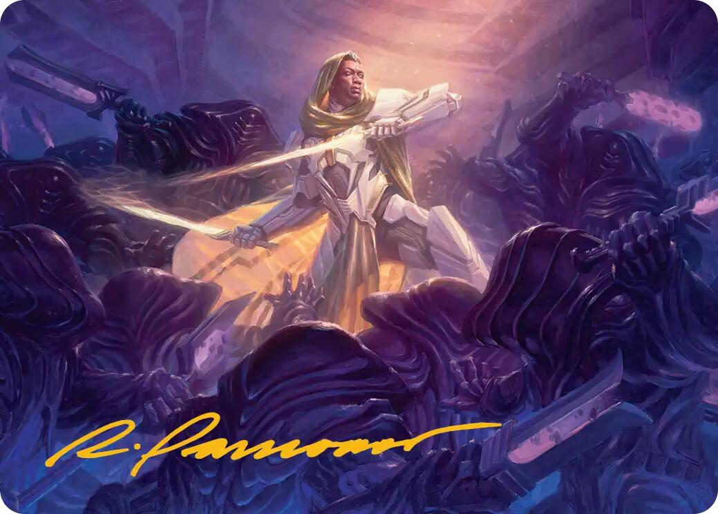 Syr Vondam, Sunstar Exemplar Art Card (Gold-Stamped Signature) [Edge of Eternities Art Series] | Gear Gaming Bentonville
