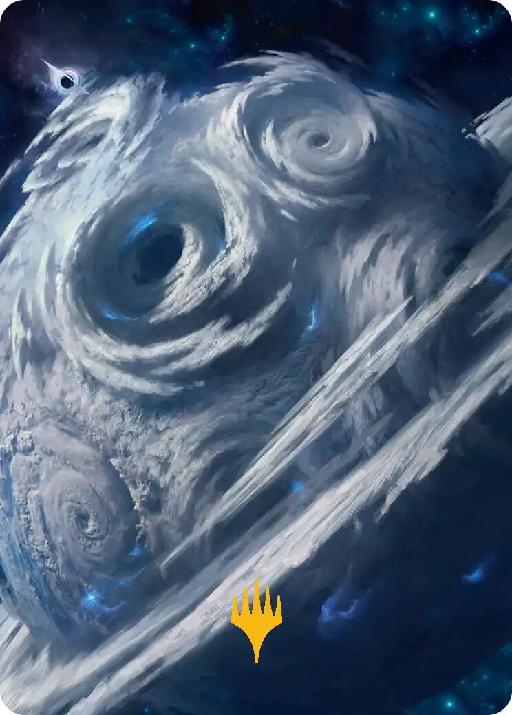 Uthros, Titanic Godcore Art Card (Gold-Stamped Planeswalker Symbol) [Edge of Eternities Art Series] | Gear Gaming Bentonville