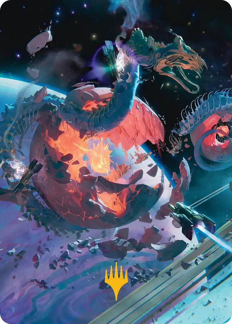 Scavenger Grounds Art Card (47/54) (Gold-Stamped Planeswalker Symbol) [Edge of Eternities Art Series] | Gear Gaming Bentonville