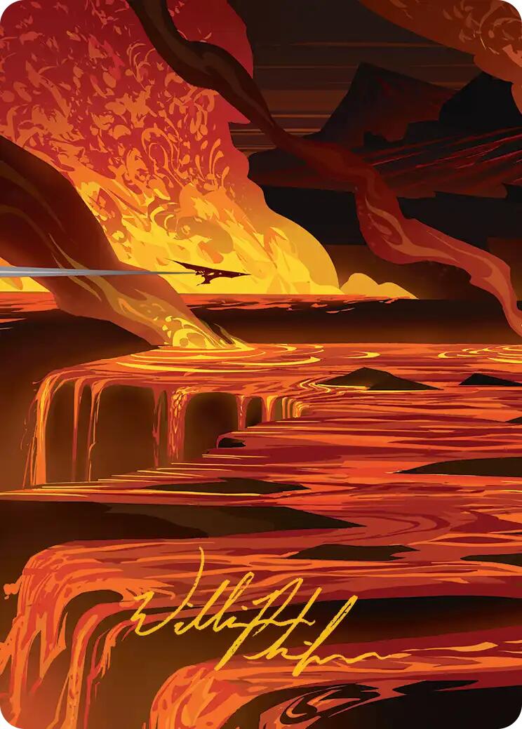 Blast Zone Art Card (Gold-Stamped Signature) [Edge of Eternities Art Series] | Gear Gaming Bentonville