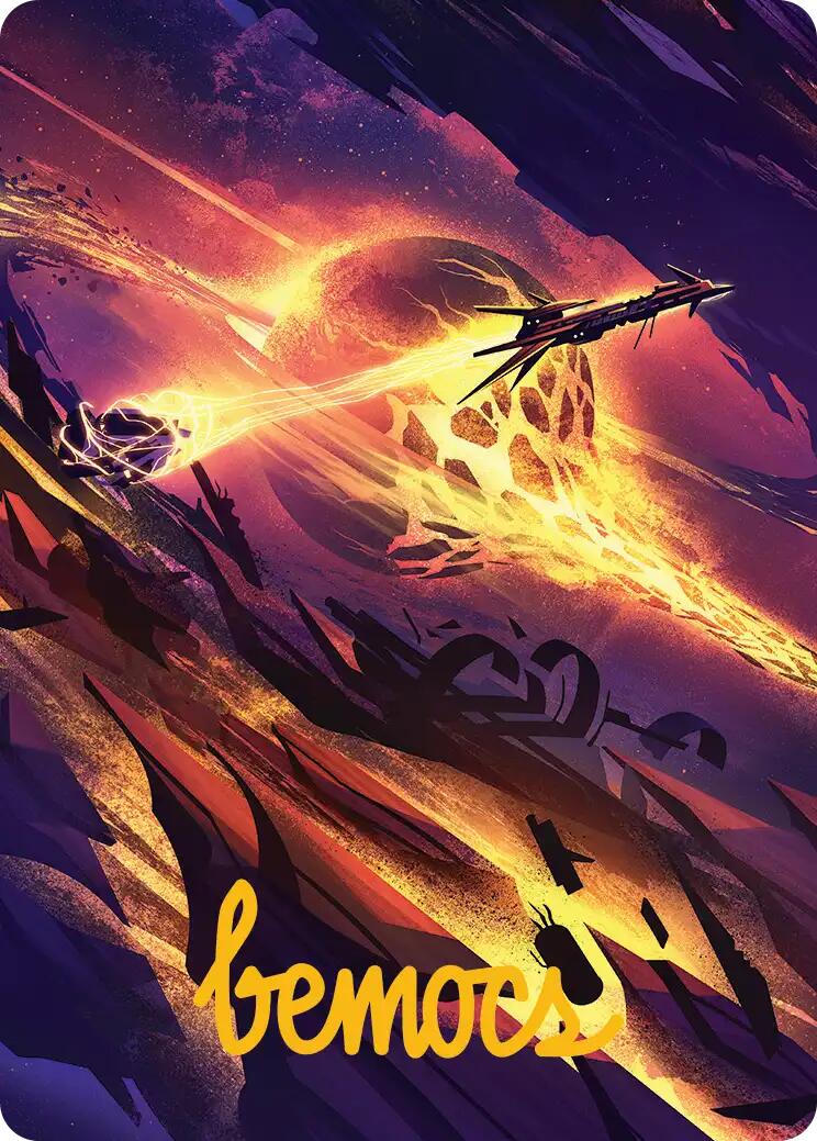 Scavenger Grounds Art Card (53/54) (Gold-Stamped Signature) [Edge of Eternities Art Series] | Gear Gaming Bentonville