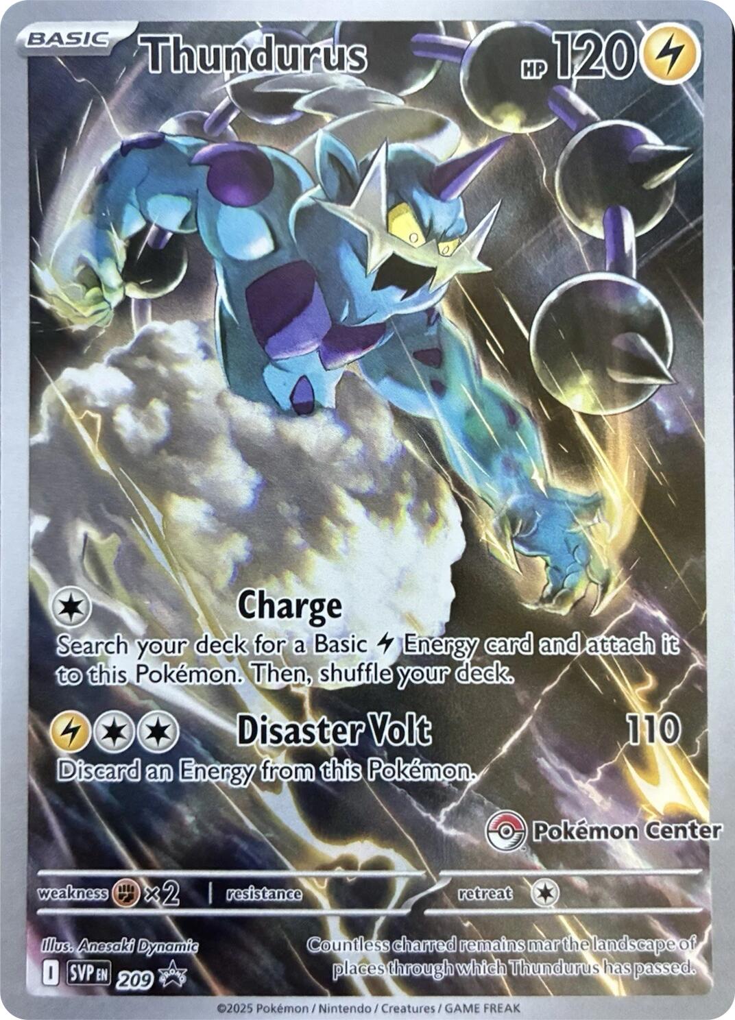 Thundurus (209) (Pokemon Center Exclusive) [Scarlet & Violet: Black Star Promos] | Gear Gaming Bentonville