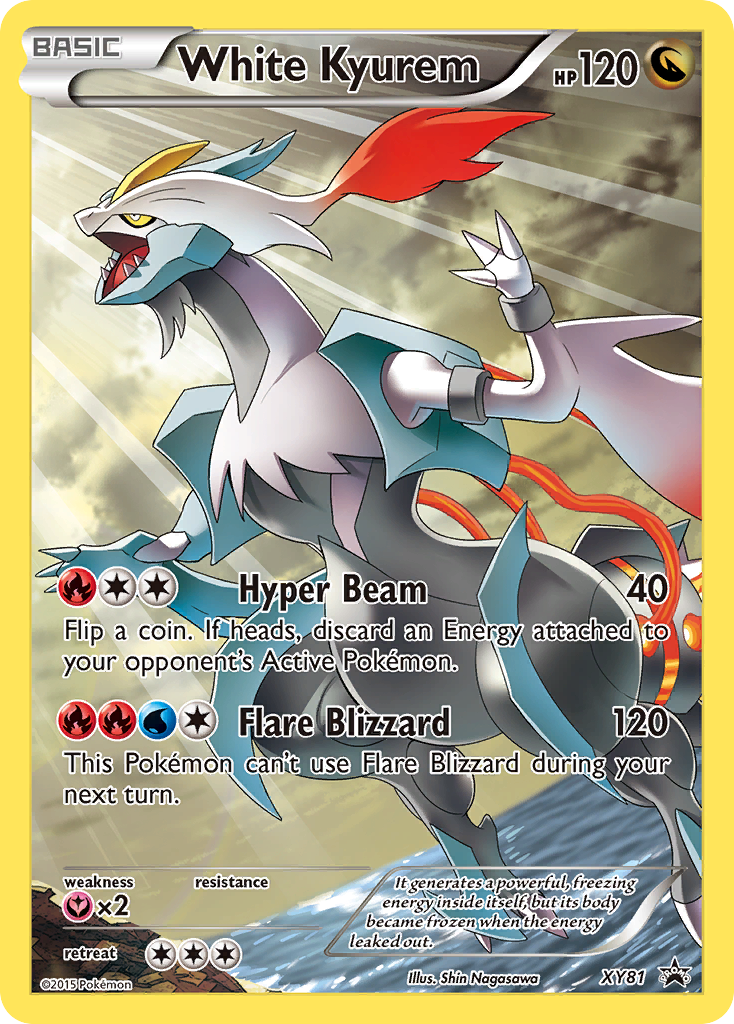 White Kyurem (XY81) (Full Art Promo) [XY: Black Star Promos] | Gear Gaming Bentonville