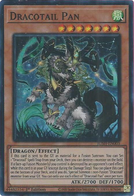Dracotail Pan (Super Rare) [JUSH-EN003] Super Rare | Gear Gaming Bentonville