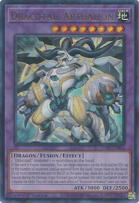 Dracotail Arthalion [JUSH-EN006] Ultra Rare | Gear Gaming Bentonville