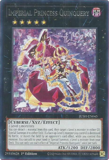 Imperial Princess Quinquery [JUSH-EN045] Rare | Gear Gaming Bentonville