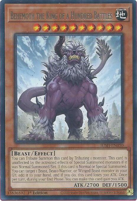 Behemoth the King of a Hundred Battles [JUSH-EN050] Rare | Gear Gaming Bentonville
