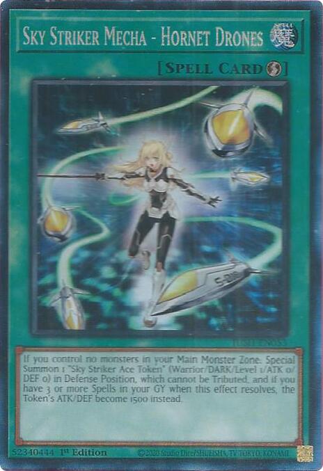 Sky Striker Mecha - Hornet Drones (CR) [JUSH-EN053] Collector's Rare | Gear Gaming Bentonville