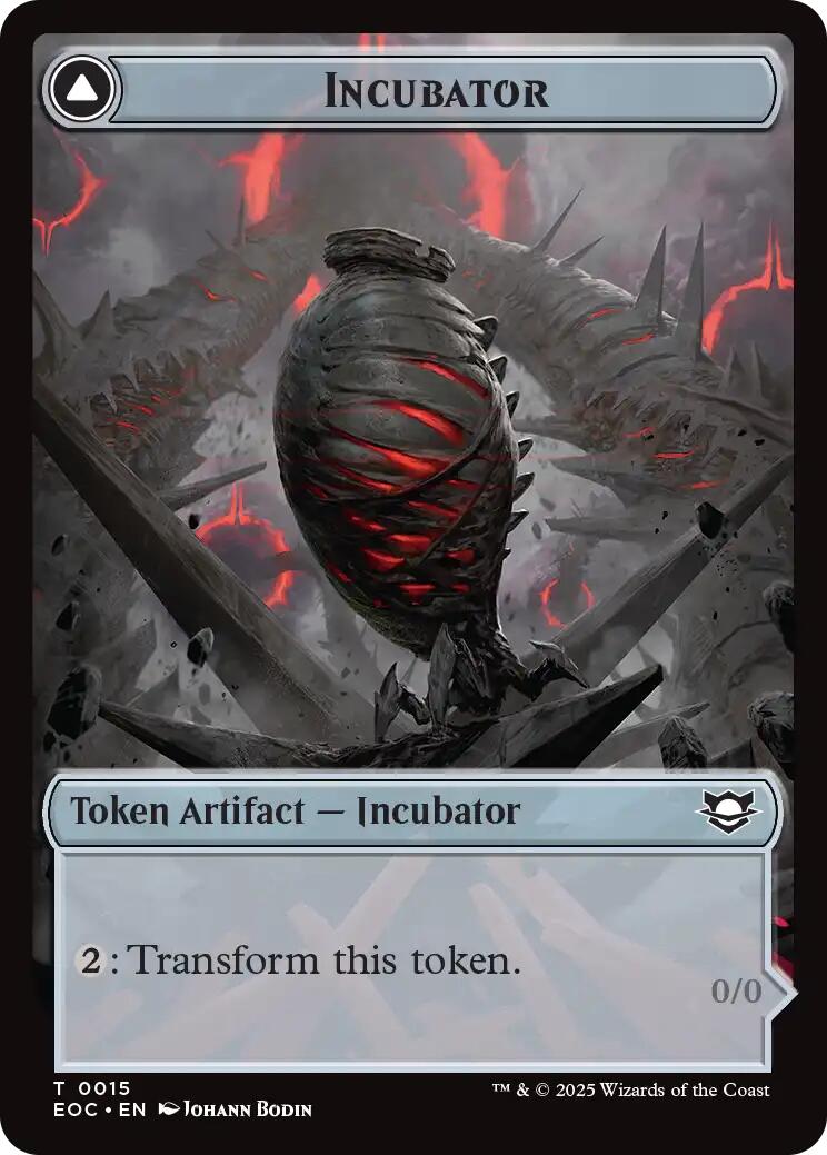 Incubator // Phyrexian Double-Sided Token [Edge of Eternities Commander Tokens] | Gear Gaming Bentonville