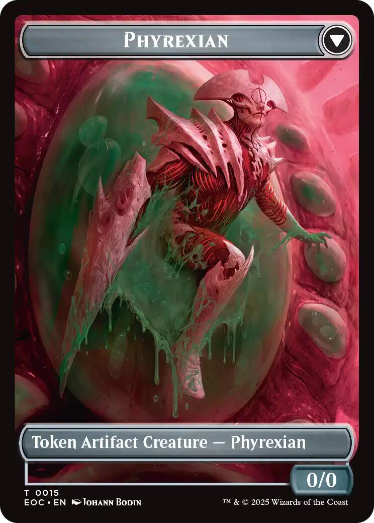 Incubator // Phyrexian Double-Sided Token [Edge of Eternities Commander Tokens] | Gear Gaming Bentonville