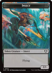 Insect // Elemental (0007) Double-Sided Token [Edge of Eternities Commander Tokens] | Gear Gaming Bentonville