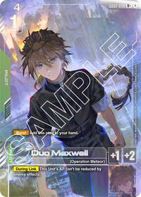 Duo Maxwell (R+) (GD01-090) [Newtype Rising] | Gear Gaming Bentonville
