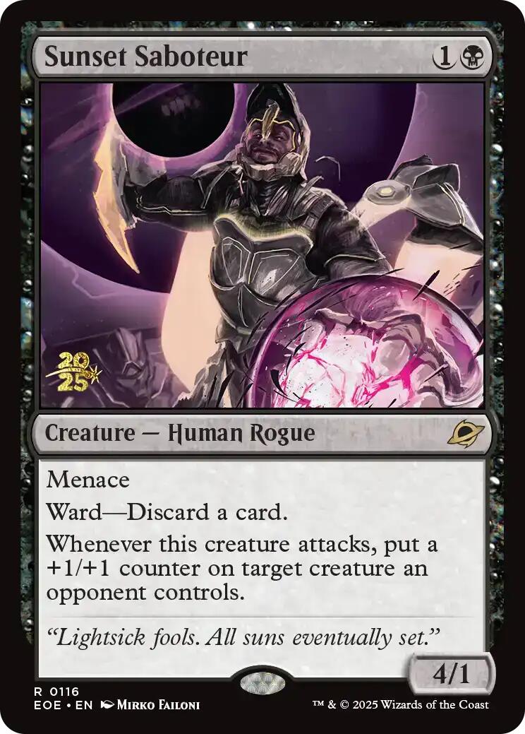 Sunset Saboteur [Edge of Eternities Prerelease Promos] | Gear Gaming Bentonville