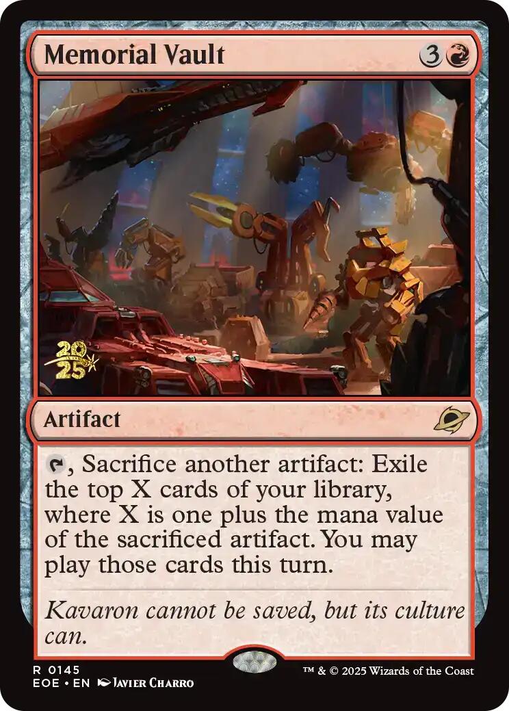 Memorial Vault [Edge of Eternities Prerelease Promos] | Gear Gaming Bentonville