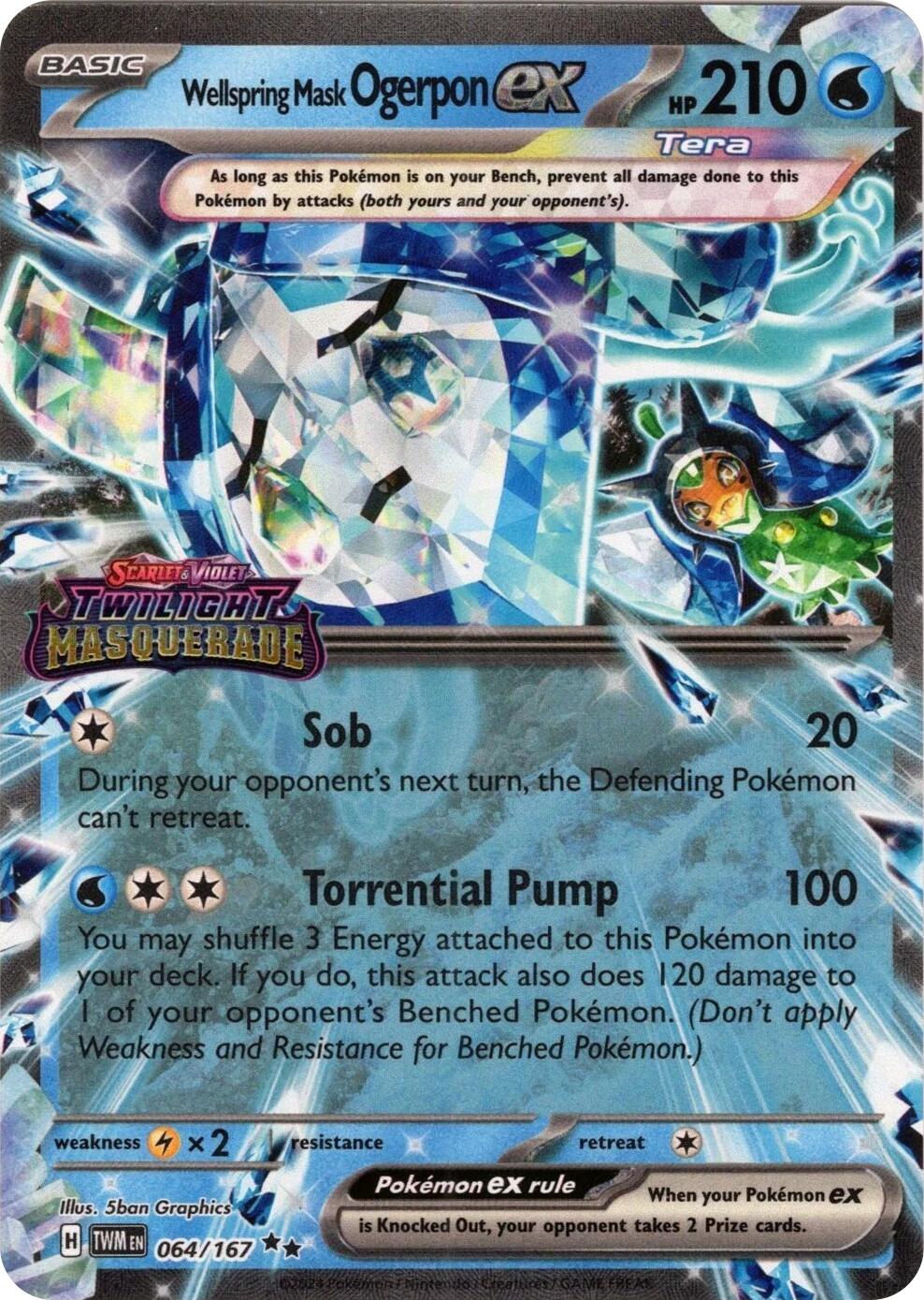Wellspring Mask Ogerpon ex (064/167) (Stamped) [Miscellaneous Cards] | Gear Gaming Bentonville