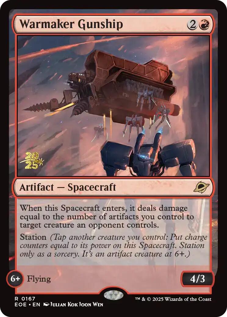 Warmaker Gunship [Edge of Eternities Prerelease Promos] | Gear Gaming Bentonville
