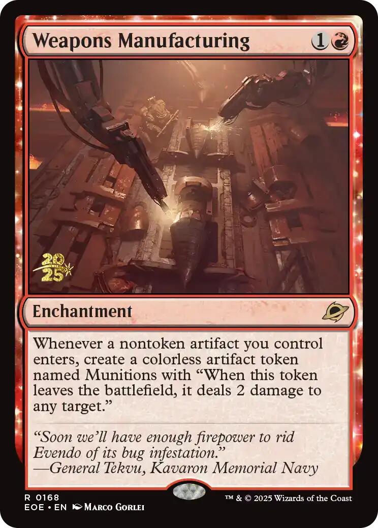 Weapons Manufacturing [Edge of Eternities Prerelease Promos] | Gear Gaming Bentonville
