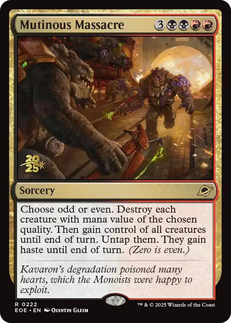 Mutinous Massacre [Edge of Eternities Prerelease Promos] | Gear Gaming Bentonville