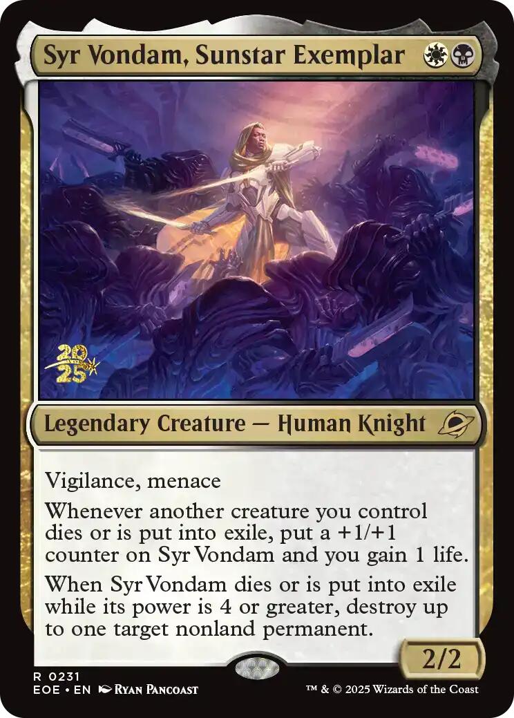 Syr Vondam, Sunstar Exemplar [Edge of Eternities Prerelease Promos] | Gear Gaming Bentonville