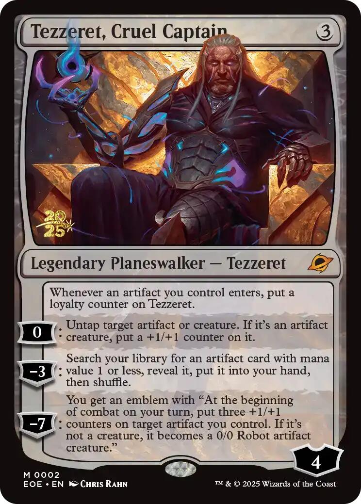 Tezzeret, Cruel Captain [Edge of Eternities Prerelease Promos] | Gear Gaming Bentonville