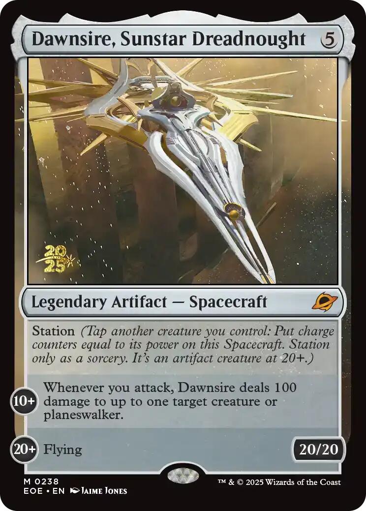Dawnsire, Sunstar Dreadnought [Edge of Eternities Prerelease Promos] | Gear Gaming Bentonville