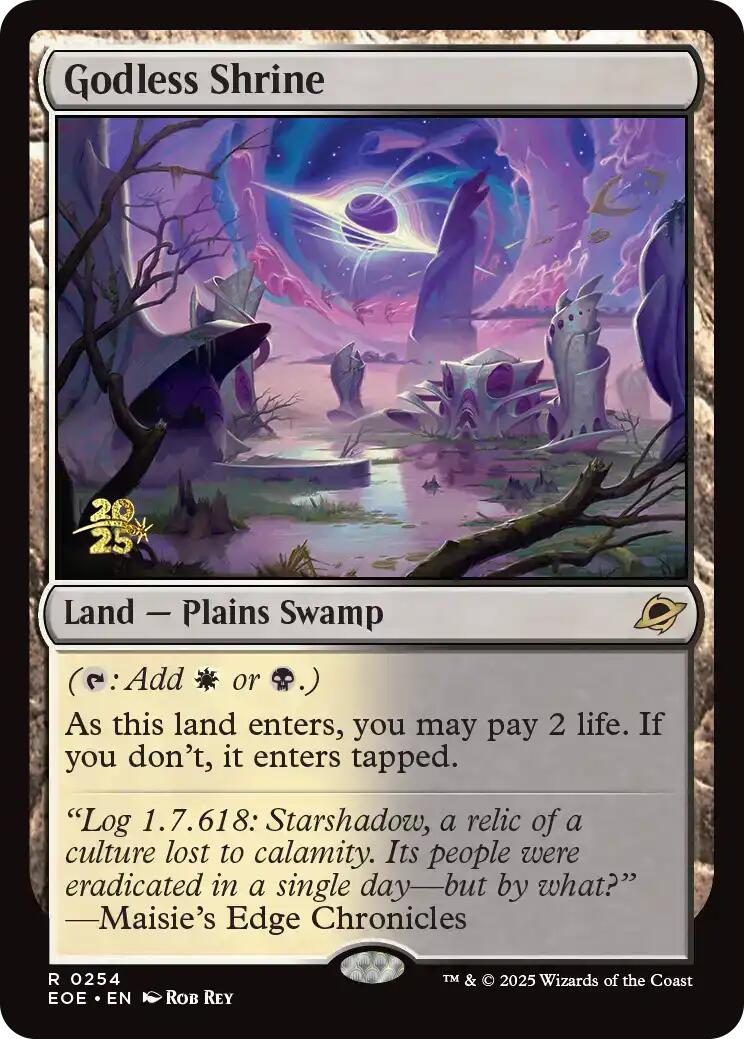 Godless Shrine [Edge of Eternities Prerelease Promos] | Gear Gaming Bentonville