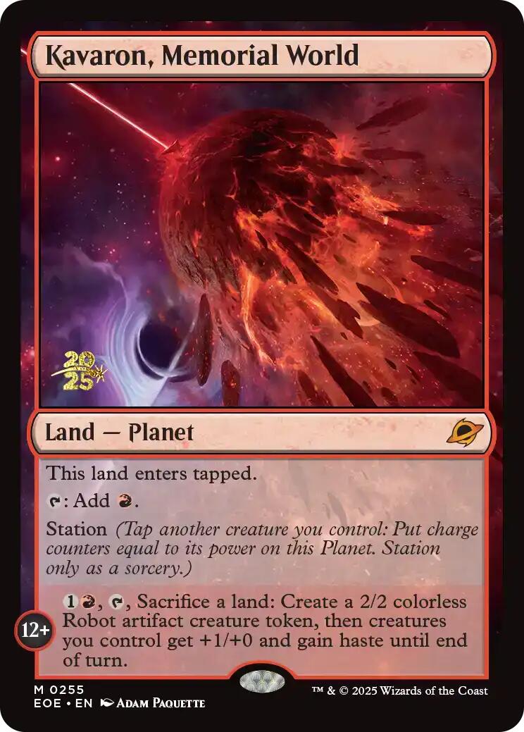 Kavaron, Memorial World [Edge of Eternities Prerelease Promos] | Gear Gaming Bentonville