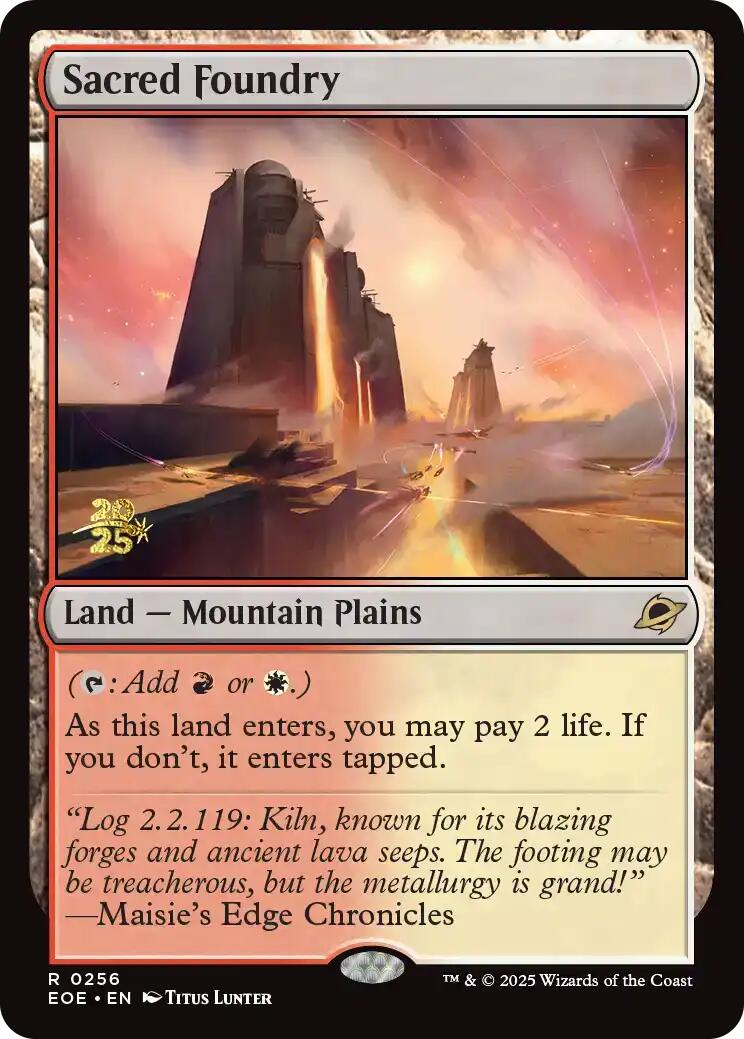 Sacred Foundry [Edge of Eternities Prerelease Promos] | Gear Gaming Bentonville