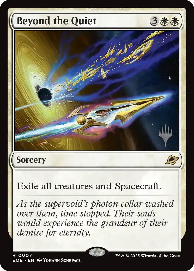 Beyond the Quiet [Edge of Eternities Promo Pack] | Gear Gaming Bentonville