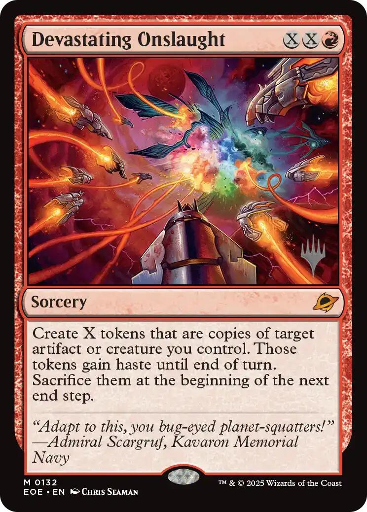 Devastating Onslaught [Edge of Eternities Promo Pack] | Gear Gaming Bentonville