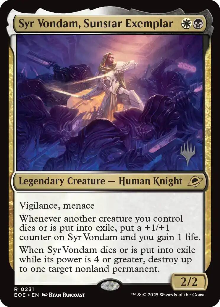 Syr Vondam, Sunstar Exemplar [Edge of Eternities Promo Pack] | Gear Gaming Bentonville
