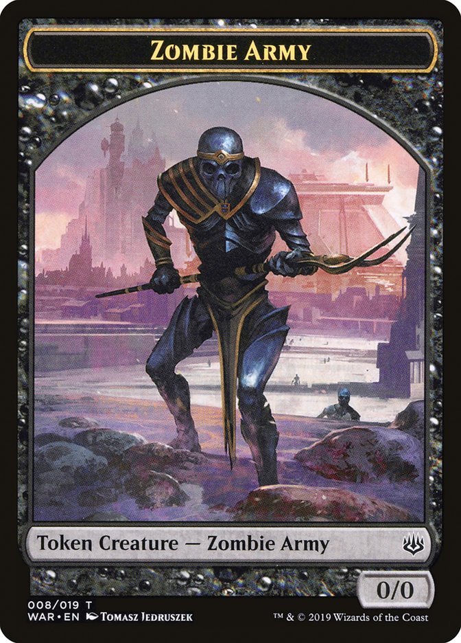 Zombie Army Token (008/019) [War of the Spark Tokens] | Gear Gaming Bentonville