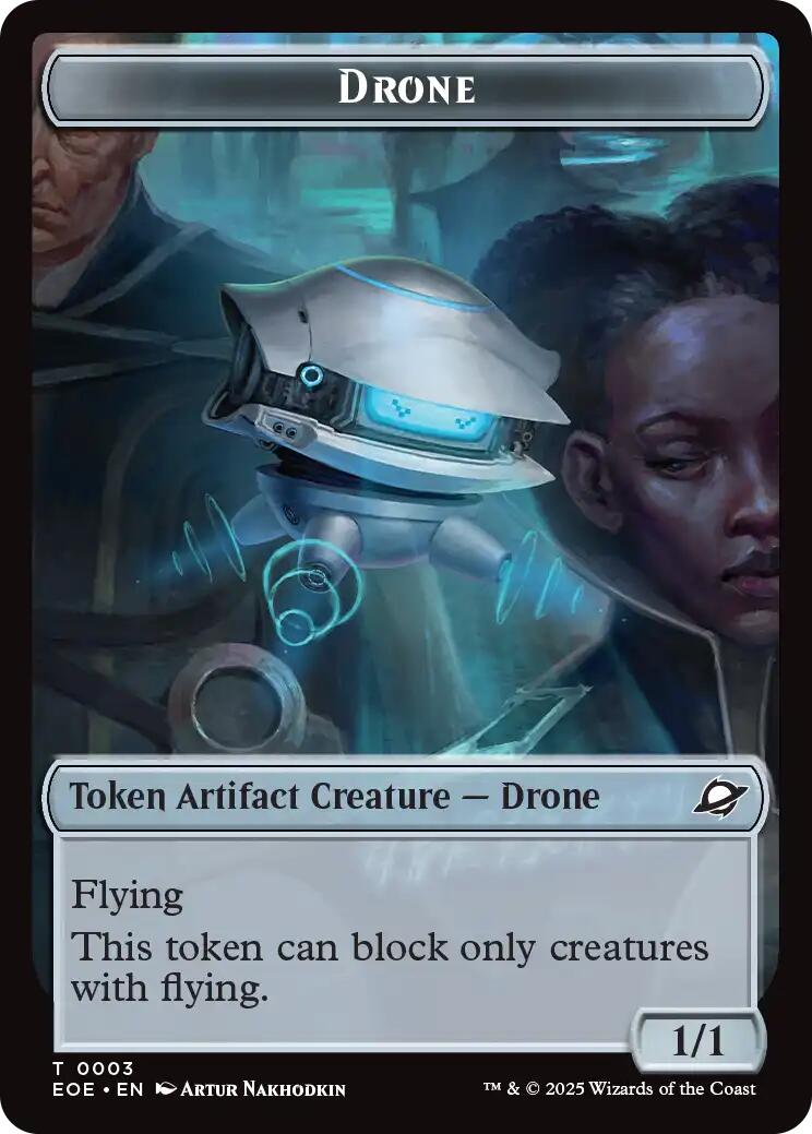 Drone // Lander (0005) Doubled-Sided Token [Edge of Eternities Tokens] | Gear Gaming Bentonville