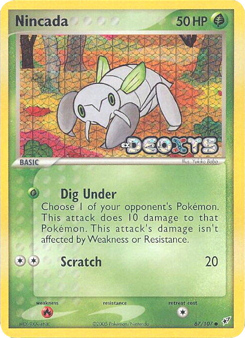 Nincada (67/107) (Stamped) [EX: Deoxys] | Gear Gaming Bentonville