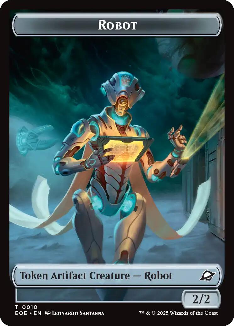 Robot // Lander (0007) Double-Sided Token [Edge of Eternities Tokens] | Gear Gaming Bentonville