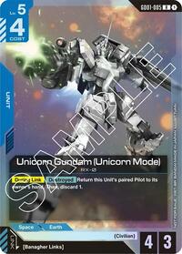 Unicorn Gundam (Unicorn Mode) (Launch Event) (GD01-005) [Gundam Promotional Cards] | Gear Gaming Bentonville