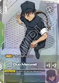 Duo Maxwell (Store Tournament Winner Pack 01) (GD01-090) [Gundam Promotional Cards] | Gear Gaming Bentonville