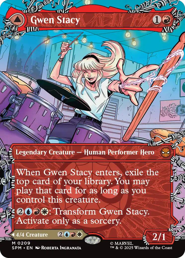 Gwen Stacy (0209) (Borderless) [Marvel's Spider-Man] | Gear Gaming Bentonville