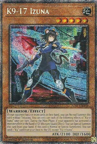 K9-17 Izuna (Starlight Rare) [JUSH-EN031] Starlight Rare | Gear Gaming Bentonville