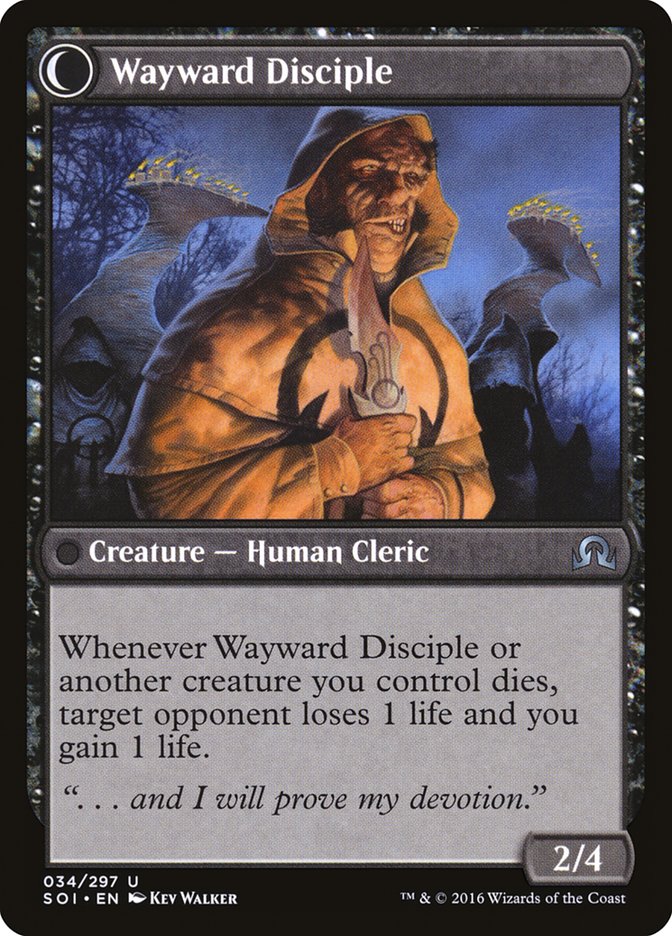 Pious Evangel // Wayward Disciple [Shadows over Innistrad] | Gear Gaming Bentonville