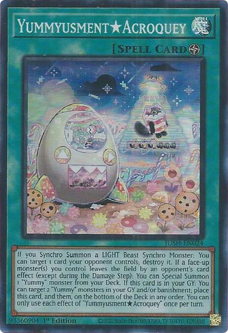 YummyusmentAcroquey (Super Rare) [JUSH-EN024] Super Rare | Gear Gaming Bentonville