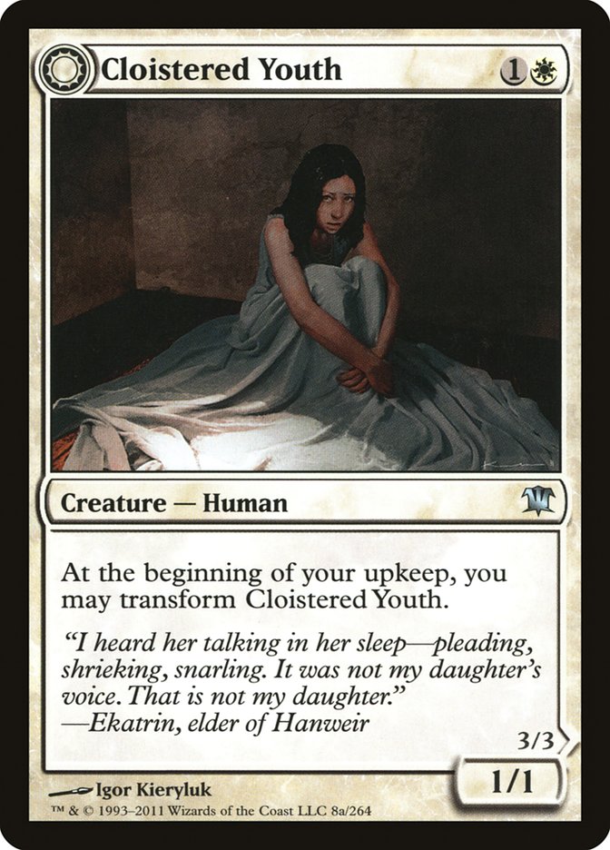 Cloistered Youth // Unholy Fiend [Innistrad] | Gear Gaming Bentonville