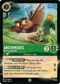 Archimedes - Resourceful Owl (34) [Disney Lorcana Promo Cards] | Gear Gaming Bentonville