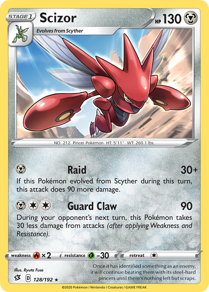 Scizor (128/192) [Sword & Shield: Rebel Clash] | Gear Gaming Bentonville