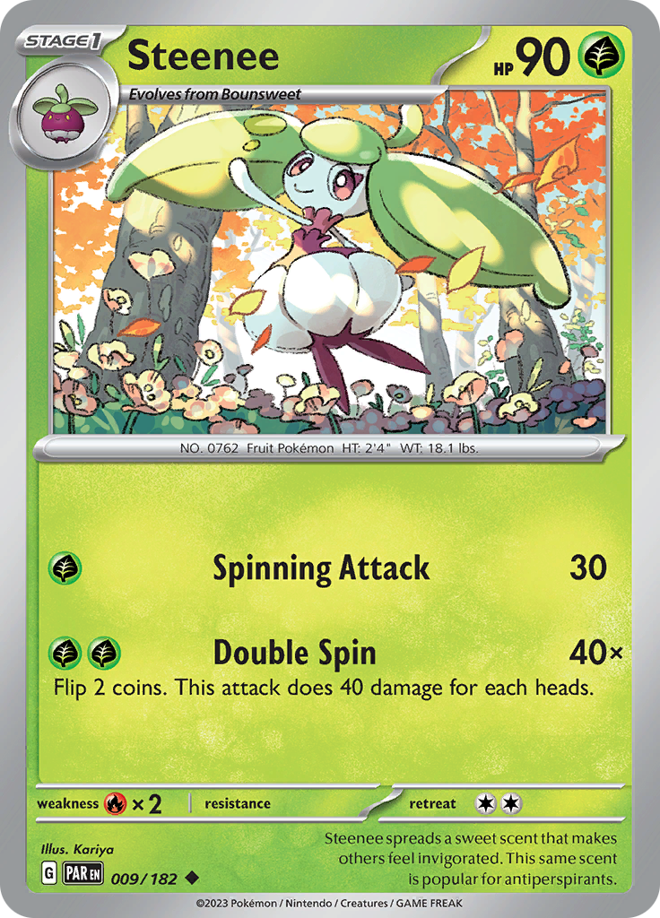 Steenee (009/182) [Scarlet & Violet: Paradox Rift] | Gear Gaming Bentonville