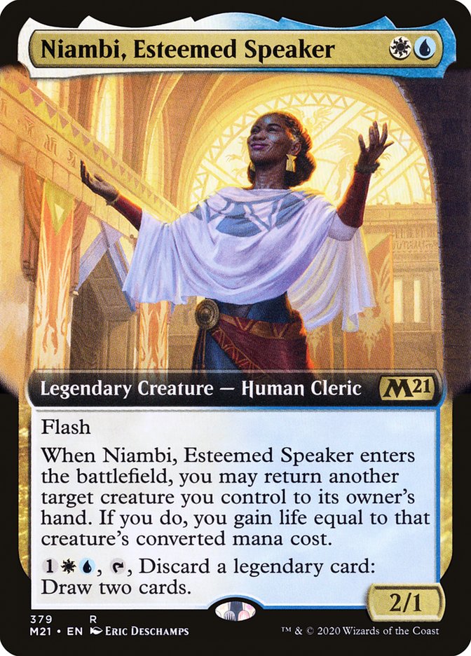 Niambi, Esteemed Speaker (Extended Art) [Core Set 2021] | Gear Gaming Bentonville