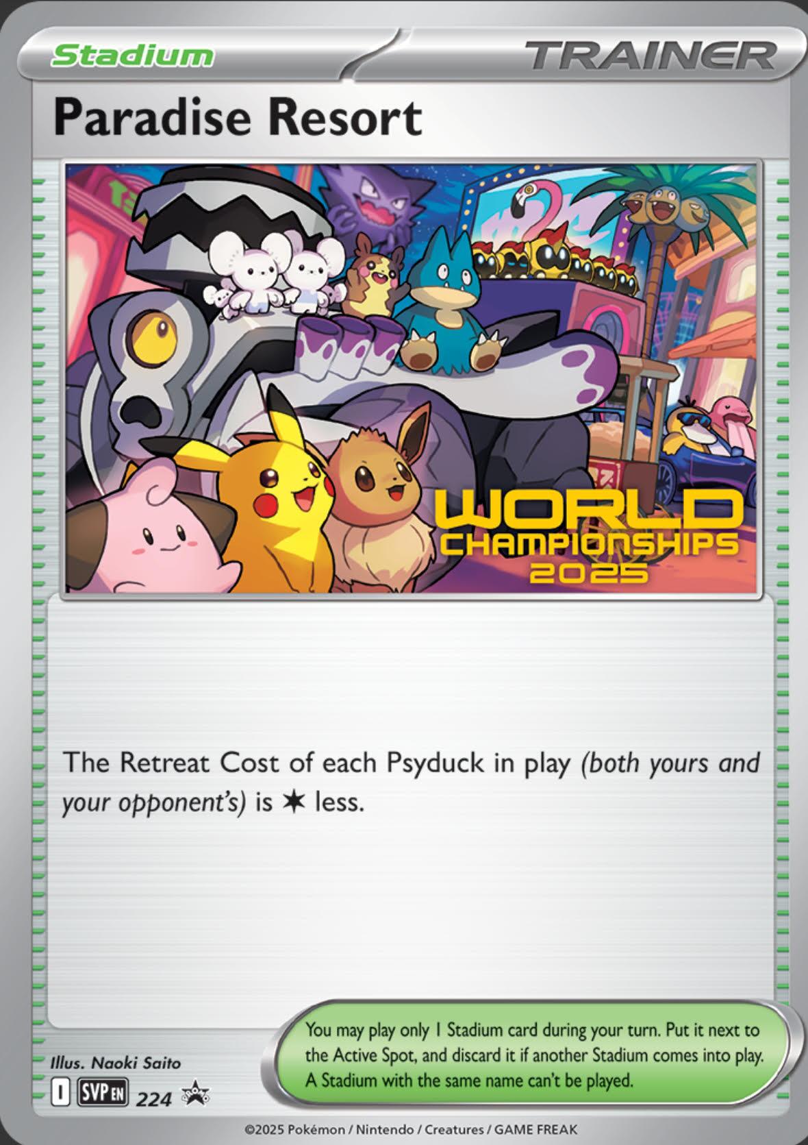 Paradise Resort (224) (World Championships 2025) [Scarlet & Violet: Black Star Promos] | Gear Gaming Bentonville