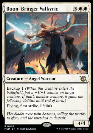 Boon-Bringer Valkyrie (Promo Pack) [March of the Machine Promos] | Gear Gaming Bentonville