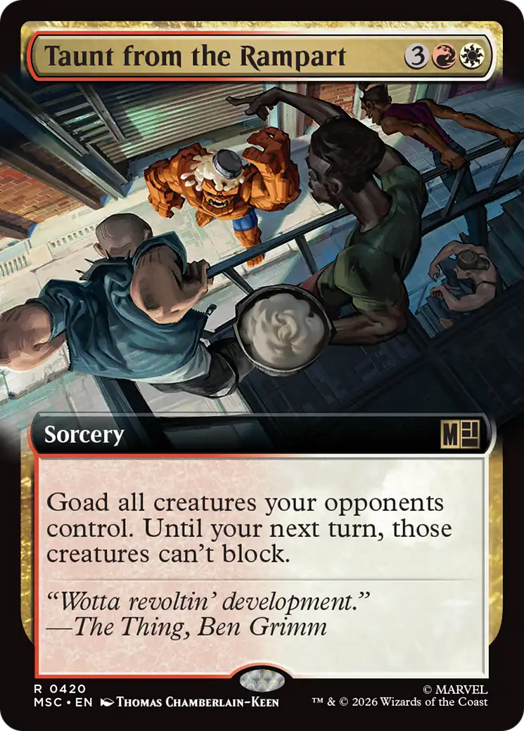 Taunt from the Rampart (Extended Art) [Marvel Super Heroes Commander] | Gear Gaming Bentonville