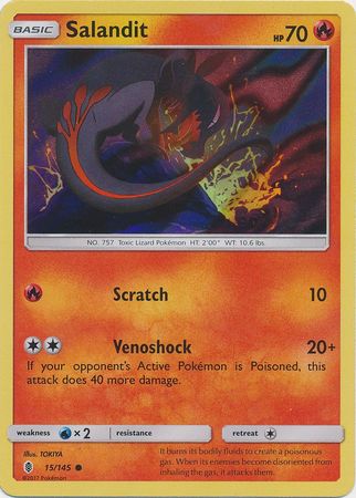 Salandit (15/145) (Collection Promo) [Sun & Moon: Guardians Rising] | Gear Gaming Bentonville